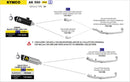 Kymco AK 550 Urban  aluminium "Dark" silencer with "Dark" end cap-2