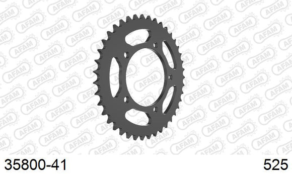 Aprilia RSV1000 Mille R 2000-2000 - AFAM Rear Sprocket, 525 (OE Pitch), Steel - 41T, 108 links reqd - 35800-41 - P3 Tuning