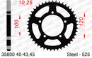 Aprilia RSV1000 Mille R 2000-2000 - AFAM Rear Sprocket, 525 (OE Pitch), Steel - 42T (orig size) - 35800-42 - P3 Tuning