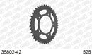 Aprilia Caponord 1200 2017-2019 - AFAM Rear Sprocket, 525 (OE Pitch), Steel - 42T (orig size), fits ETV Rally - 35802-42 - P3 Tuning