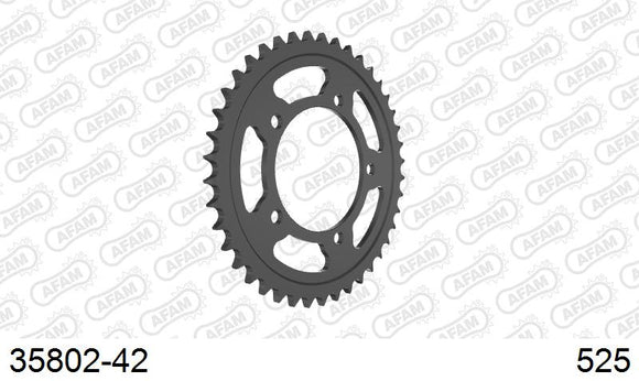 Aprilia Shiver 900 2017-2020 - AFAM Rear Sprocket, 525 (OE Pitch), Steel - 42T, 108 links reqd - 35802-42 - P3 Tuning