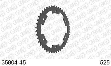 Aprilia ETV Caponord (1000cc) 2001-2008 - AFAM Rear Sprocket, 525 (OE Pitch), Steel - 45T (orig size) - 35804-45 - P3 Tuning