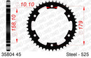 Aprilia ETV Caponord (1000cc) 2001-2008 - AFAM Rear Sprocket, 525 (OE Pitch), Steel - 45T (orig size) - 35804-45 - P3 Tuning