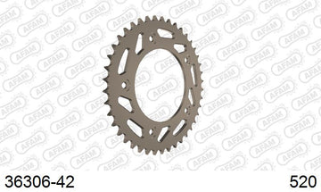 Aprilia RS250 1996-2003 - AFAM Rear Sprocket, 520 (OE Pitch), Alu - 42T (orig size) - 36306-42 - P3 Tuning