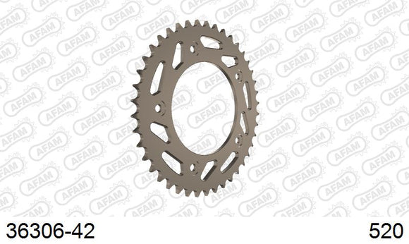 Aprilia RS250 1996-2003 - AFAM Rear Sprocket, 520 (OE Pitch), Alu - 42T (orig size) - 36306-42 - P3 Tuning