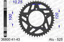 Aprilia Tuono 1000 2003-2005 - AFAM Rear Sprocket, 525 (OE Pitch), Alu - 42T (orig size) - 36800-42 - P3 Tuning
