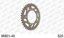 Aprilia Tuono 660 / Factory 2021-2023 - AFAM Rear Sprocket, 520 (OE Pitch), Alu - 40T, 110 links reqd - 36801-40 - P3 Tuning
