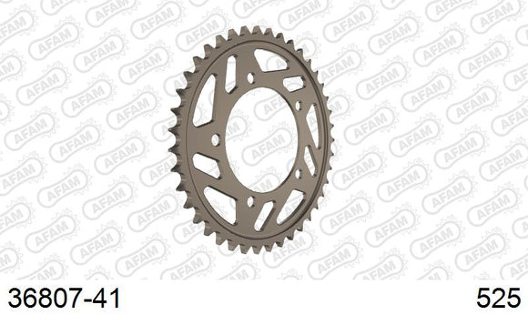 Aprilia RSV4 1100 / Factory 2021-2021 - AFAM Rear Sprocket, 525 (OE Pitch), Alu - 41T (orig size) - 36807-41 - P3 Tuning