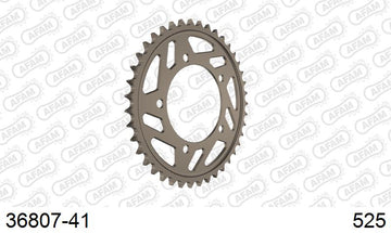 Aprilia Tuono V4 1100 RR / Factory 2015-2020 - AFAM Rear Sprocket, 525 (OE Pitch), Alu - 41T, 110 links reqd - 36807-41 - P3 Tuning