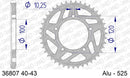 Aprilia Tuono V4 / Factory 2021-2026 - AFAM Rear Sprocket, 525 (OE Pitch), Alu - 42T (orig size), fits Superpole - 36807-42 - P3 Tuning