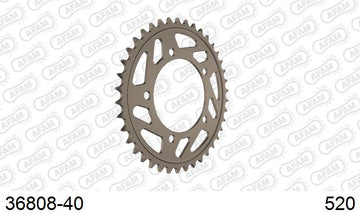 Aprilia RSV4 1100 / Factory 2021-2023 - AFAM Rear Sprocket, 520 conversion, Alu - 40T, 110 links reqd - 36808-40 - P3 Tuning
