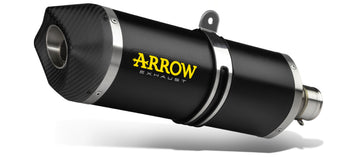 BMW S 1000 RR Race-Tech aluminium "Dark" silencer with carby end cap - 0