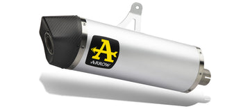 BMW F 650 GS Maxi Race-Tech aluminium "Dark" silencer with carby end cap
