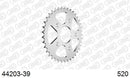Aprilia 125 Tuareg Wind 1989-1991 - AFAM Rear Sprocket, 520 (OE Pitch), Steel - 39T, 104 links reqd - 44203-39 - P3 Tuning