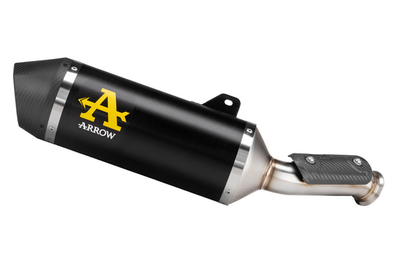 KTM 1050 Adventure Maxi Race-Tech aluminium "Dark" silencer with carby end cap