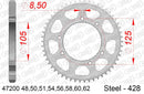 Yamaha XT125X / R 2005-2011 - AFAM Rear Sprocket, 428 (OE Pitch), Steel - 54T, 132 links reqd - 47200-54 - P3 Tuning