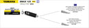 Yamaha XMAX 125 Urban  aluminium "Dark" silencer with "Dark" end cap-2