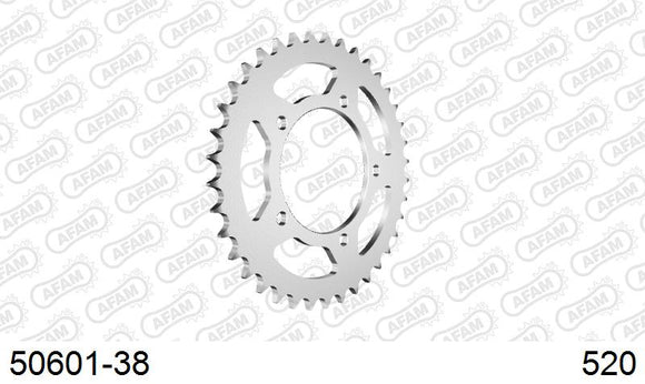 Ducati 906 Paso 1990-1991 - AFAM Rear Sprocket, 520 (OE Pitch), Steel - 38T (orig size) - 50601-38 - P3 Tuning