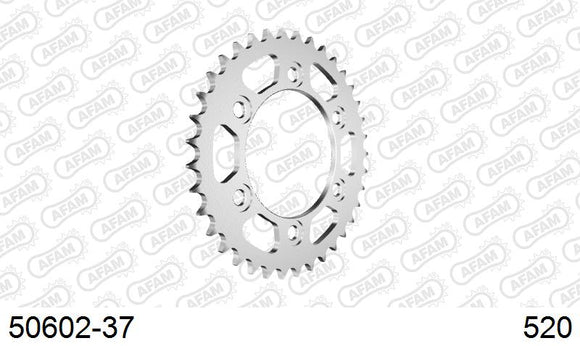 Ducati 851 Sport / SP1 1991-1991 - AFAM Rear Sprocket, 520 (OE Pitch), Steel - 37T (orig size) - 50602-37 - P3 Tuning