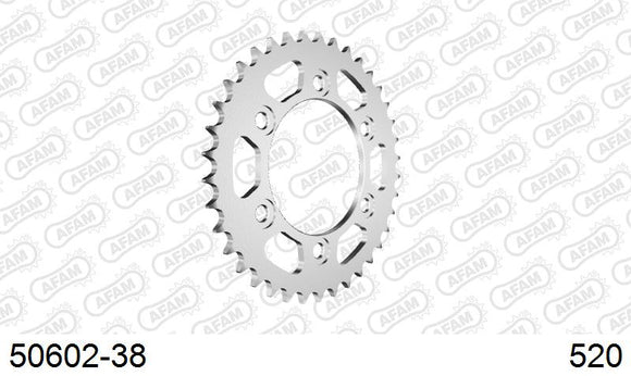 Ducati 600 SS 1994-1994 - AFAM Rear Sprocket, 520 (OE Pitch), Steel - 38T, 98 links reqd - 50602-38 - P3 Tuning