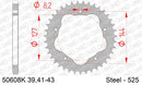 Ducati Monster 796 2010-2014 - AFAM Rear Sprocket, 525 conversion, Steel PCD2 - 42T, 106 links reqd, fits PCD2 - 50608K-42 - P3 Tuning