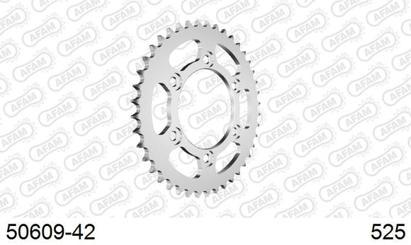 Ducati 996 ST4S 2001-2002 - AFAM Rear Sprocket, 525 (OE Pitch), Steel - 42T, 104 links reqd - 50609-42 - P3 Tuning