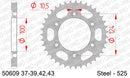 Ducati 996 ST4S ABS 2003-2005 - AFAM Rear Sprocket, 525 (OE Pitch), Steel - 42T, 104 links reqd - 50609-42 - P3 Tuning