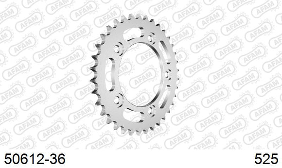 Ducati 999 S 2003-2004 - AFAM Rear Sprocket, 525 (OE Pitch), Steel - 36T (orig size) - 50612-36 - P3 Tuning