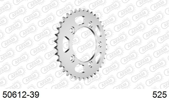 Ducati 999 R 2003-2004 - AFAM Rear Sprocket, 525 (OE Pitch), Steel - 39T, 98 links reqd - 50612-39 - P3 Tuning