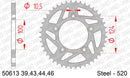 Ducati 899 Panigale 2014-2015 - AFAM Rear Sprocket, 520 (OE Pitch), Steel - 44T (orig size) - 50613-44 - P3 Tuning