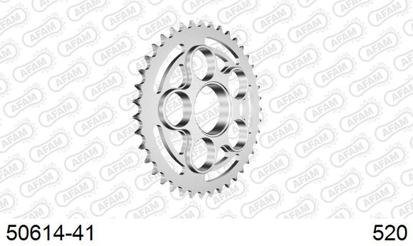 Ducati Monster 800 S2R 2005-2007 - AFAM Rear Sprocket, 520 (OE Pitch), Steel - 41T (orig size) - 50614-41 - P3 Tuning