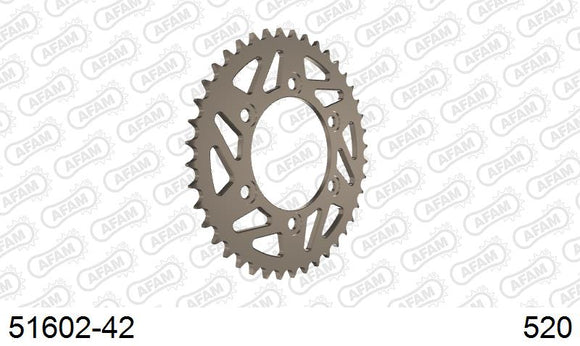 Ducati Monster 600 1995-1997 - AFAM Rear Sprocket, 520 (OE Pitch), Alu - 42T, 100 links reqd - 51602-42 - P3 Tuning