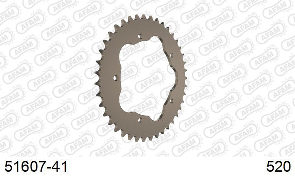 Ducati 748 E/S 2000-2002 - AFAM Rear Sprocket, 520 conversion, Alu PCD1 - 41T, 98 links reqd, fits PCD1 - 51607-41 - P3 Tuning