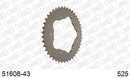 Ducati Monster 1000 S4Rs 2006-2008 - AFAM Rear Sprocket, 525 conversion, Alu PCD2 - 43T (orig size), fits PCD2 - 51608-43 - P3 Tuning