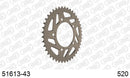 Ducati 749 2004-2004 - AFAM Rear Sprocket, 520 conversion, Alu - 43T, 102 links reqd - 51613-43 - P3 Tuning