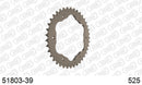 Ducati 1098 S 2007-2008 - AFAM Rear Sprocket, 525 conversion, Alu PCD3 - 39T, 100 links reqd, fits PCD3 - 51803-39 - P3 Tuning