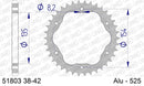 Ducati 1098 R 2008-2009 - AFAM Rear Sprocket, 525 conversion, Alu PCD3 - 41T, 100 links reqd, fits PCD3 - 51803-41 - P3 Tuning
