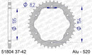 Ducati 1198 / S 2009-2011 - AFAM Rear Sprocket, 520 conversion, Alu PCD3 - 38T (orig size), fits PCD3 - 51804-38 - P3 Tuning