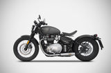 TRIUMPH BOBBER 1200 (17-23) ZARD STAINLESS STEEL SLIP ON (REMOVABLE BAFFLE)