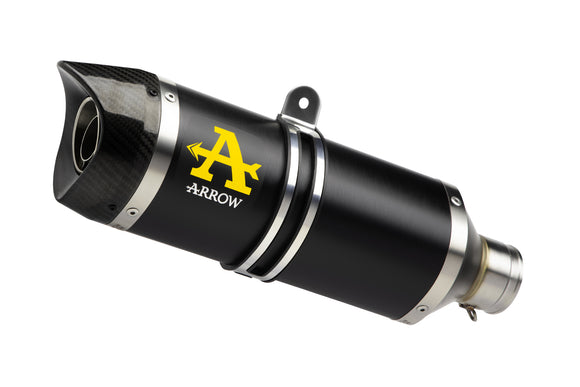 Honda CBR 650 R Thunder aluminium "Dark" silencer with carby end cap