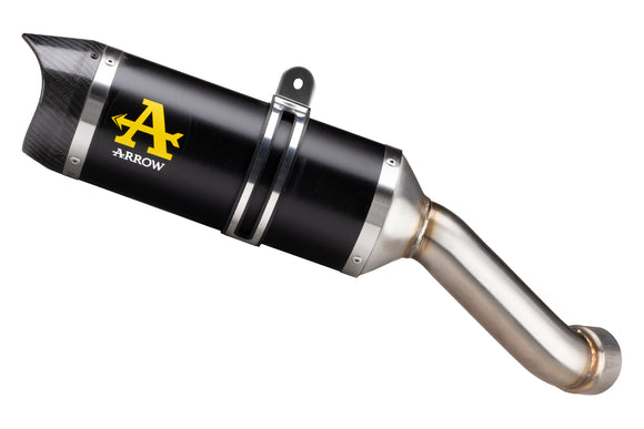 Kawasaki Z 900 Street Thunder aluminium "Dark" silencer with carby end cap