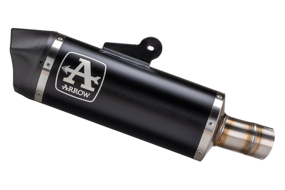 BMW R 1250 R / RS Maxi Race-Tech aluminium "Dark" silencer with carby end cap