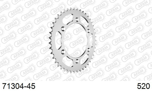 KTM GS 300 1990-1993 - AFAM Rear Sprocket, 520 (OE Pitch), Steel - 45T, 116 links reqd - 71304-45 - P3 Tuning