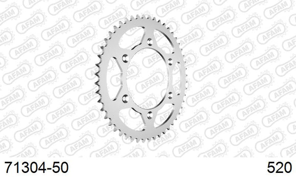 KTM 200 EXC 1998-2008 - AFAM Rear Sprocket, 520 (OE Pitch), Steel - 50T, 116 links reqd - 71304-50 - P3 Tuning