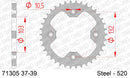 KTM 450 XCATV 2008-2010 - AFAM Rear Sprocket, 520 (OE Pitch), Steel - 38T (orig size) - 71305-38 - P3 Tuning