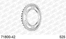KTM 950 Adventure S 2005-2018 - AFAM Rear Sprocket, 525 (OE Pitch), Steel - 42T (orig size) - 71800-42 - P3 Tuning