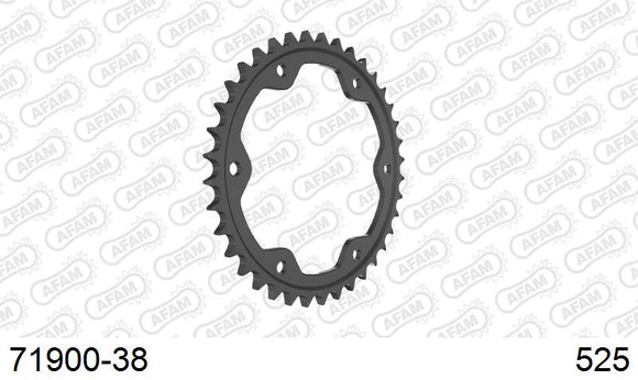 KTM 1290 Super Duke GT 2016-2023 - AFAM Rear Sprocket, 525 (OE Pitch), Steel - 38T (orig size) - 71900-38 - P3 Tuning
