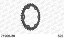 KTM 1290 Super Duke / R 2022-2023 - AFAM Rear Sprocket, 525 (OE Pitch), Steel - 38T (orig size), fits Evo - 71900-38 - P3 Tuning