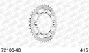 KTM 50 SX 2014-2023 - AFAM Rear Sprocket, 415 (OE Pitch), Alu - 40T, 96 links reqd, fits MINI - 72106-40 - P3 Tuning