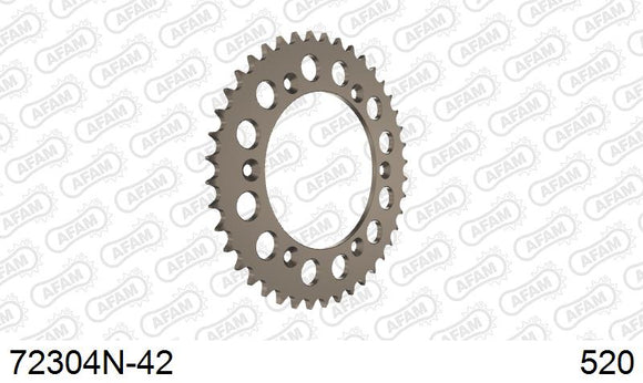KTM SM 660 Factory Replica 2002-2002 - AFAM Rear Sprocket, 520 (OE Pitch), Alu - 42T, 114 links reqd - 72304N-42 - P3 Tuning